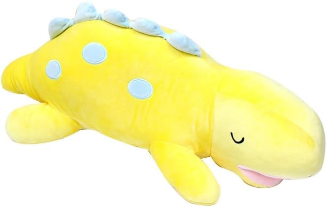 DAISO Eng Hug Pillow - Alligator Dinosaur Yellow - Image 1